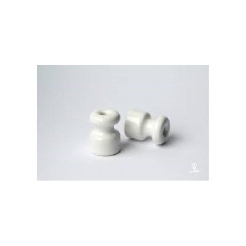 VEGGFESTE FOR TEKSTILKABEL VRIDD PORSELEN HVIT