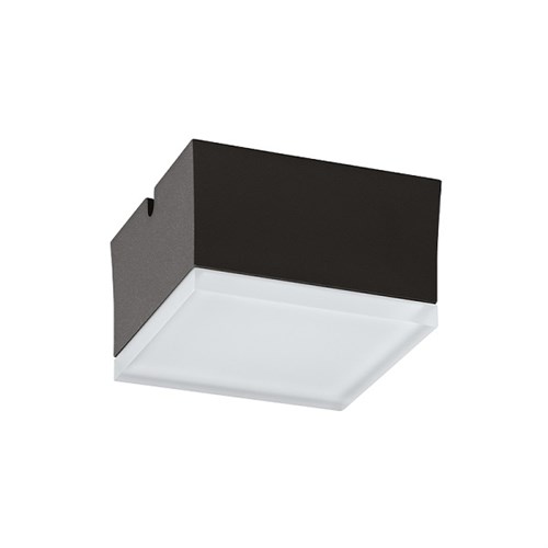 Utelampe Tak/Vegg FOG 125 Square 12W 1300lm 3000K Grå IP65 Landa