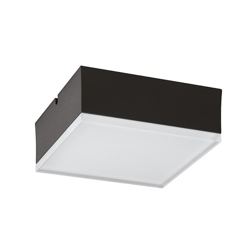 Utelampe Tak/Vegg FOG 200 Square 26,5W 2920lm 3000K Sort IP65 Landa