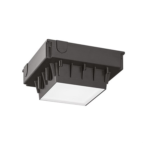 Utelampe Innfelt FOG 125 Square 12W 1300lm 3000K Sort IP65 Landa