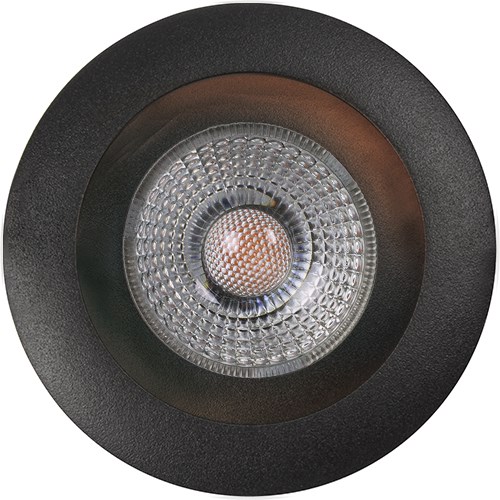 DOWNLIGHT Inntrukket Rind 8W 600lm 2700K Matt Sort IP44