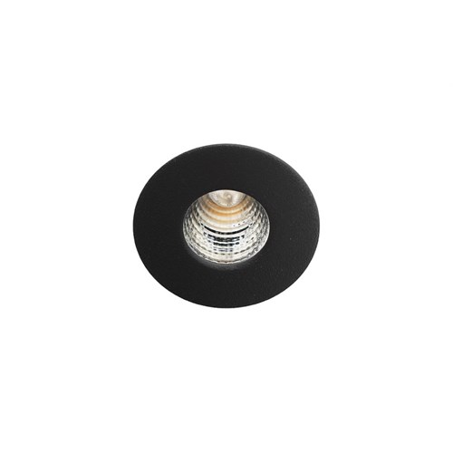 DOWNLIGHT NANO 1W 80lm 2700K IP44 Matt.Sort Sg Armaturen