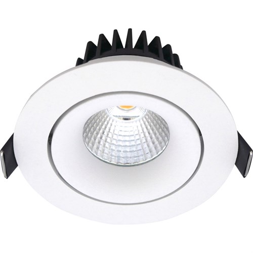 Downlight Velia Large Tilt WD 12,7W 850lm 1800-3000K IP44 Hvit Nordtronic