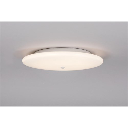 Taklampe Moon Slim PIR 255 12W 1180lm 3000/4000K Hvit IP44 Hidealite