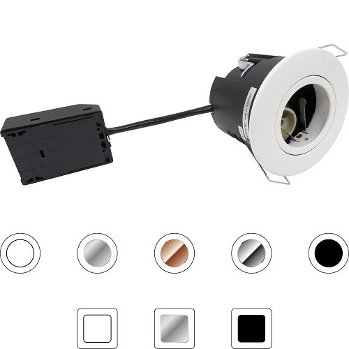 DOWNLIGHT RUND Uni Install G2 GU10 u/Pære Hvit IP44 Nordtronic