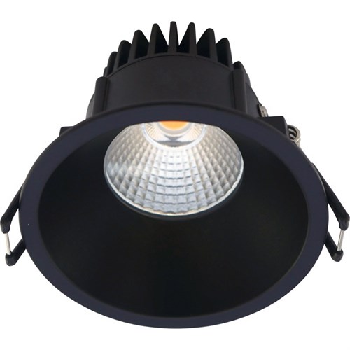 DOWNLIGHT RUND VELIA 10,9W 2700K 650 lm Matt Sort IP44 Nordtronic