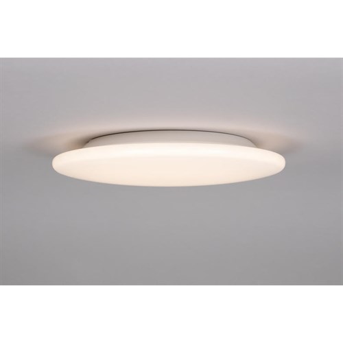 Taklampe Moon Slim 255 12W 1180lm 3000/4000K Dimbar Hvit IP44 Hidealite