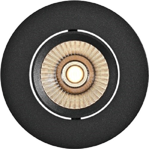 DOWNLIGHT Alfa Eco COB LED 8W 620lm 2700K RUND matt sort IP44
