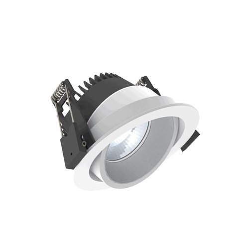 Downlight Strada 90 lv-tw 11,4W 1250lm 2700-6500K Cri80 60° ws Dali Hvit/Sølv