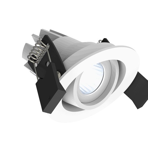 Downlight Fluxe 50 4,5W 350mA 375Lm 2700K ws matt.hvit IP44 Illuxtron