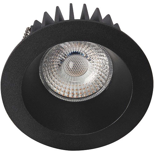 DOWNLIGHT JUNO SOFT COB+ LED 10W RUND MATT SORT IP44