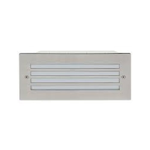 Utelampe vegg Innbygningslampe Brick 5W 383lm 3000K ASI316 Inox IP65