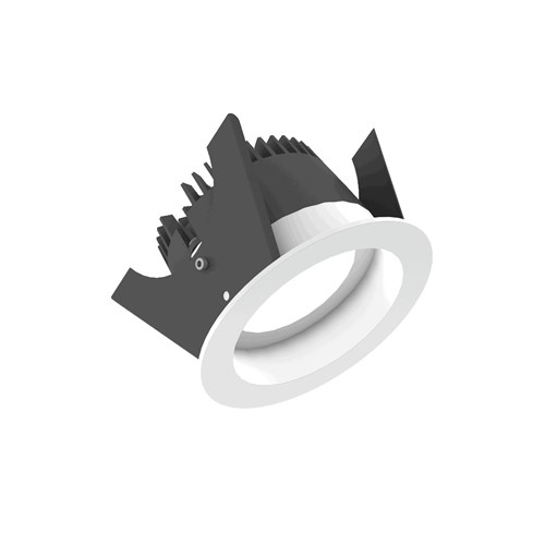 Downlight Fluxe 75 HV-FD 10,5W 800Lm 3000K 230V 80° Cri83 Hvit Illuxtron