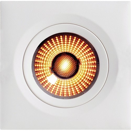 DOWNLIGHT GYRO FRAME COB 1X9W Warm Dim FIRKANT MATT HVIT IP44