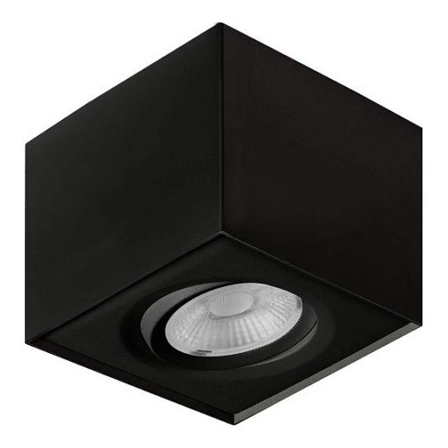 DOWNLIGHT GYRO SURF SQ LED 8W 600lm 2700K MATT SORT IP44