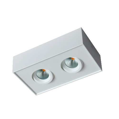 DOWNLIGHT SATURN CUBE 360 2x8W 2700K MATT HVIT