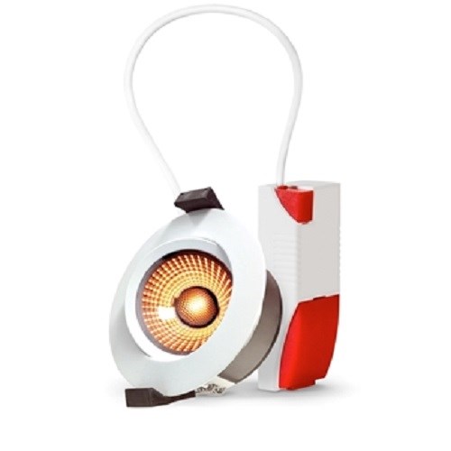 DOWNLIGHT Gyro Eco 9W 550lm 2000-3000K Matt Hvit IP44