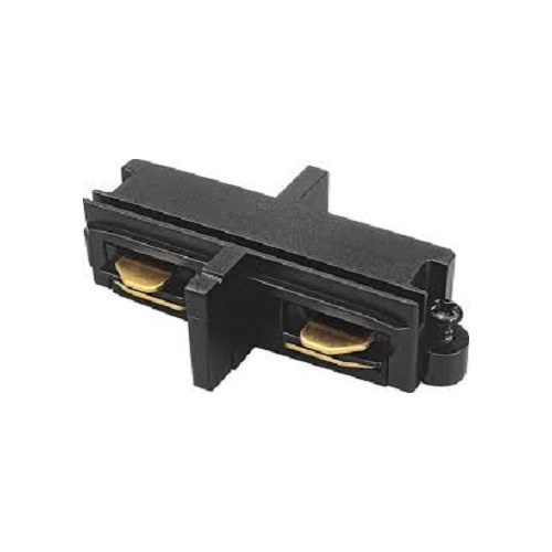 Skjøtestykke kort rett for Spotlight skinne Trackline T1 230V Sort Aneta