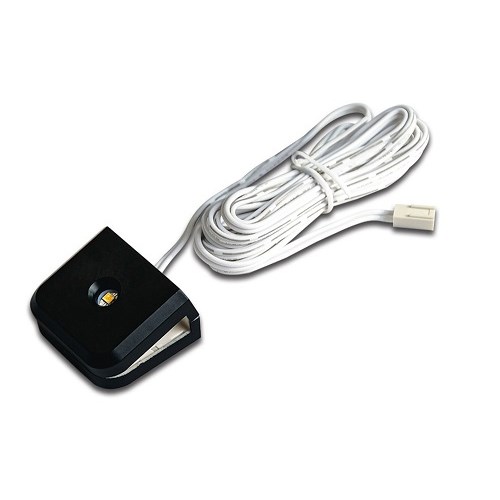 LEDKLIPS FOR GLASSHYLLE 24V 1,2W 90lm 3000K SORT HERA