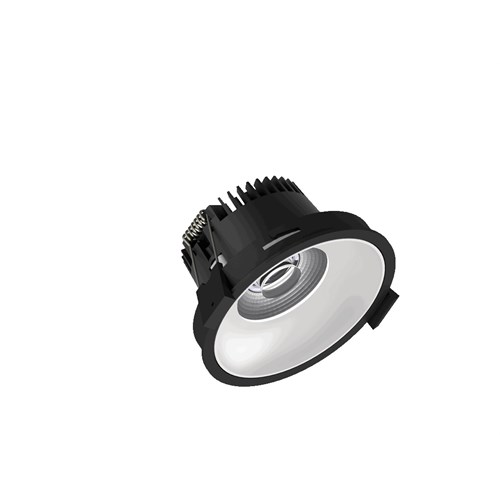 Downlight FIDO 98 HV-FD 10,5W 600Lm 2700K Cri93 40° ws Sort/Hvit IP44