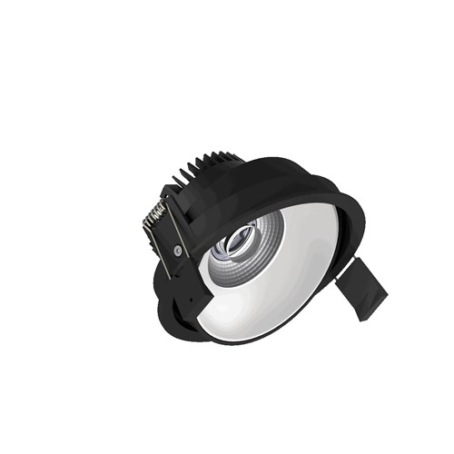 Downlight FIDO 108 HV-FD 10,5W 600Lm 2700K Cri93 40° ws Sort/Hvit IP44