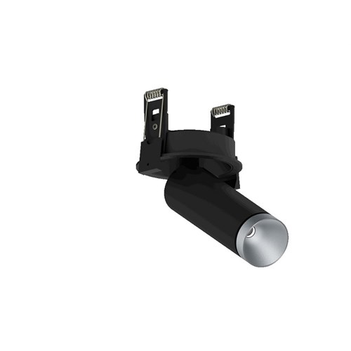 Spotlight Innfelt Pointer Spot 75 9,2W 550lm 2700K 60º Dim Sort/Sølv