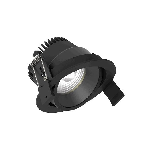 Downlight Strada 90 HV-FD 10,5W 800lm 2700K 230V 40º Cri93 ws Sort/Sort