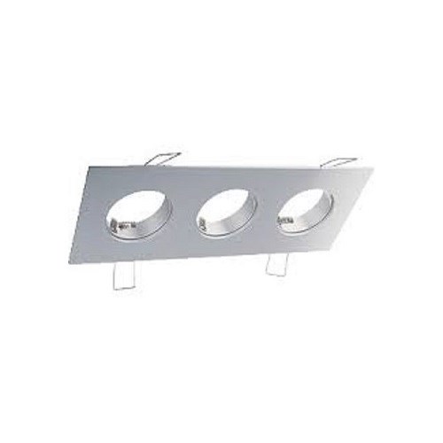 DOWNLIGHT PLATE VERONA 3 moduler 204x80MM rektang ALU Klemko