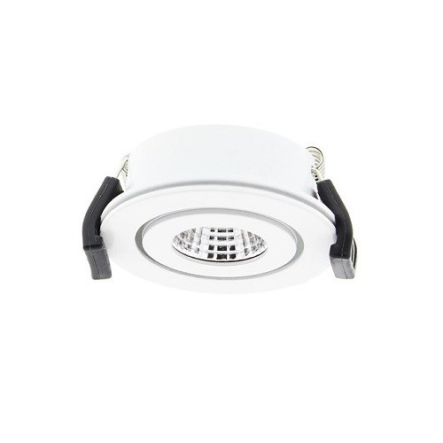 VENICE LED DOWNLIGHT COB 3,3W 2700K 300LM HVIT IP44 Klemko