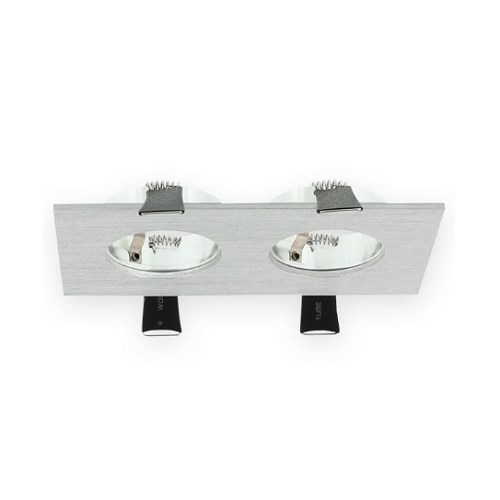 VERONA DOWNLIGHT PLATE 2 moduler 142x80MM rektang ALU Klemko
