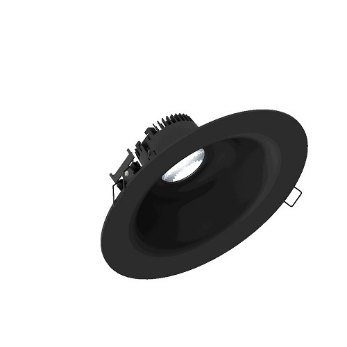 Downlight Linea 185 LV 13,8W 1150lm 2700K Dali ws Sort IP44 Illuxtron