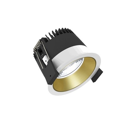 Downlight Strada 75 LV 13,8W 1250Lm 1800-3000K Cri97 60° dali ws Hvit/Gull
