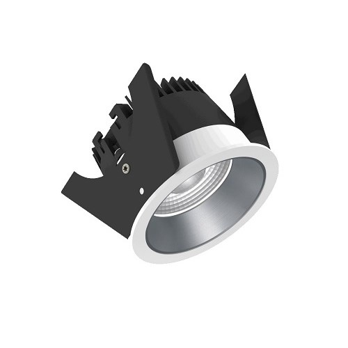 Downlight Strada 75 HV-FD 10,3W 600Lm 2200-3000K Cri93 40° Hvit/Sølv