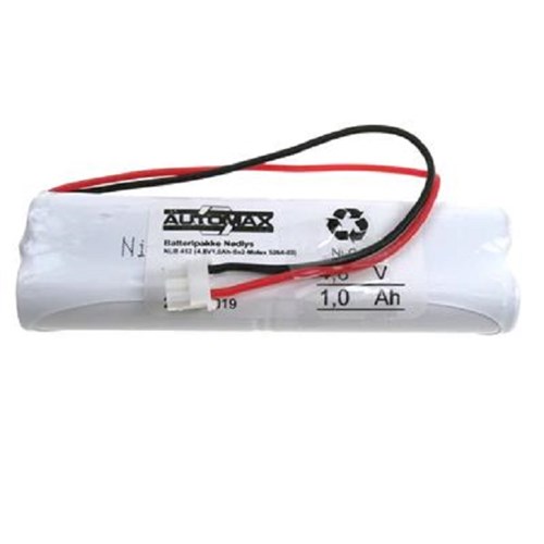 BATTERIPAKKE NLB 452 NØDLYS 4,8V1,0Ah-Sx2-Plugg 31