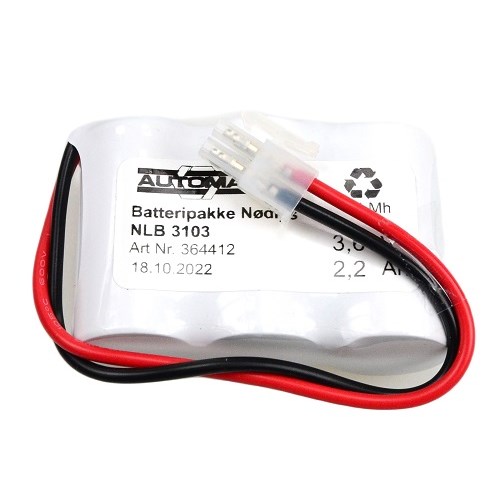 BATTERIPAKKE NLB 3103 3,6V2,2Ah-R-Plugg 12 (806106)