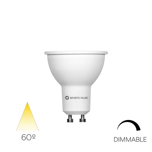 LED PÆRE SMD GU10 8W=75W 2700K 600lm DIMBAR Beneito