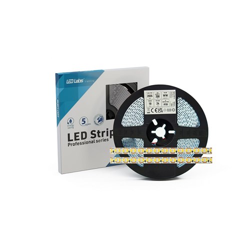 LED TAPE 24V 10W/pr.m /1230lm Pr,meter 2700K One Led Cut IP20