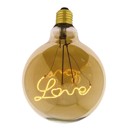 DEKORPÆRE FILAMENT GLOBE G125 LOVE DOWN 5W 250lm 2000K