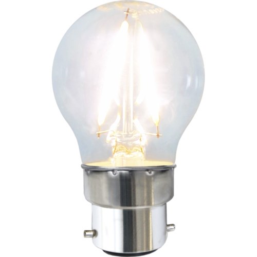 LED KRONE PÆRE FILAMENT 1,3W 120lm 2700K B22 KLAR