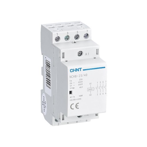 KONTAKTOR MODULÆR NCH-8 25A 4POL 4NO Chint