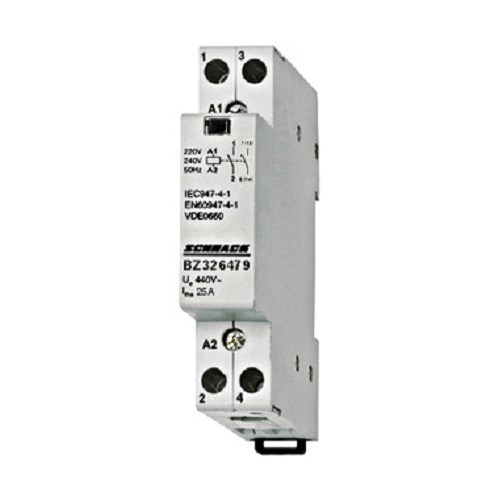 KONTAKTOR MODULÆR 25A 2pol 1NO+1NC 230VAC 1MW Schrack