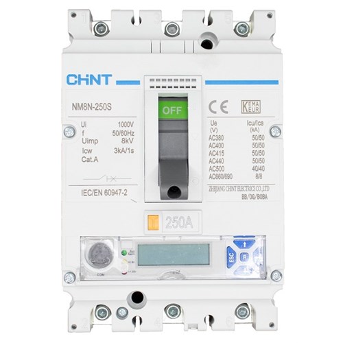 EFFEKTBRYTER ELEKTRONISKVERN NM8N-250S 160A 3P EM Chint