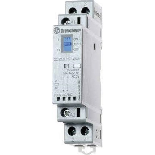 Kontaktor, 2NO, 24V, 25A, 6.25kVA, 22.32.0.024.4340 FINDER