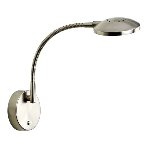 VEGGLAMPE ALFREDO M/DIMMER 5W 400LM STÅL MS BELYSNING