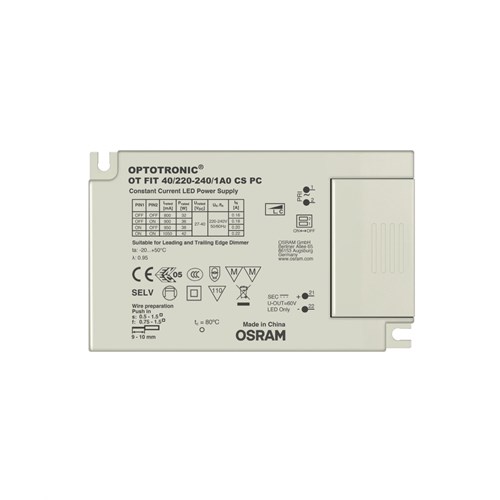 Led Driver OT FIT 40/220…240/1A0 CS PC SC 800mA, 900mA, 1050mA