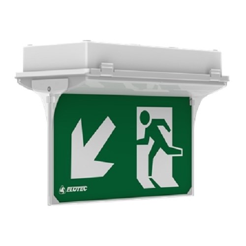 Nedhengt skilt for EloRay, komplett Elotec