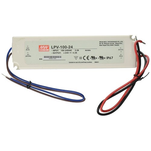 LED DRIVER Meanwell LPV-100-24-24V DC 100W IP67