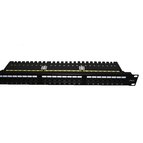 PATCHPANEL 19" CAT6 24 PORT UTP 1U