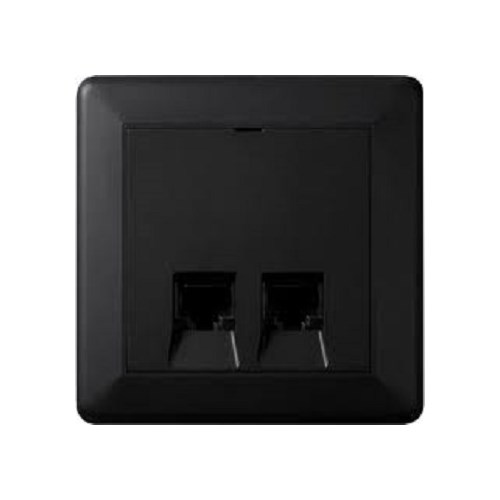 MODULÆRKONTAKT NCS 2X8 CAT6 UTP INNFELT SORT Lanse