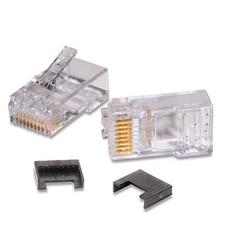 MODULARPLUGG RJ45 8P HP SOLID RUND STP SKJERMET FOR RUND KABEL